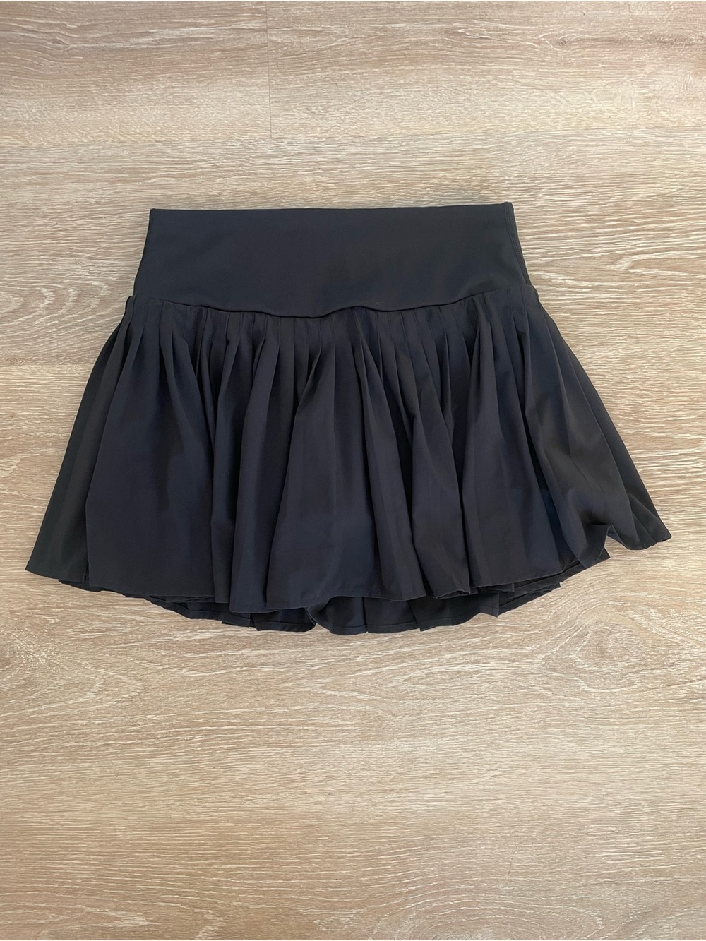 all in motion Black Flowy Skater Mini Skirt